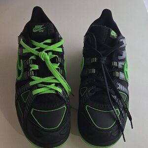 Nike Black and Neon Green Athletic Shoes cu6015-001 Size 12